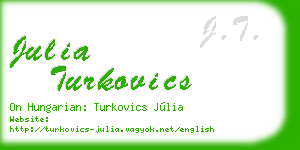julia turkovics business card