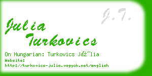 julia turkovics business card